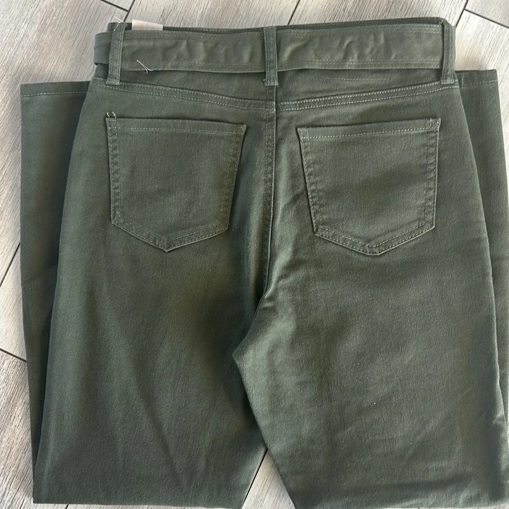 Vanilla Star high rise green belted jeans size 29